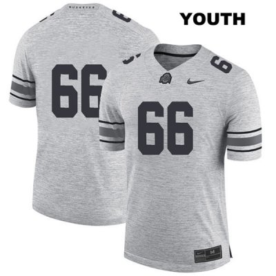 Youth NCAA Ohio State Buckeyes Malcolm Pridgeon #66 College Stitched No Name Authentic Nike Gray Football Jersey SY20X00JM